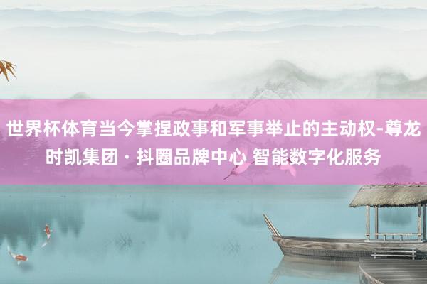 世界杯体育当今掌捏政事和军事举止的主动权-尊龙时凯集团 · 抖圈品牌中心 智能数字化服务