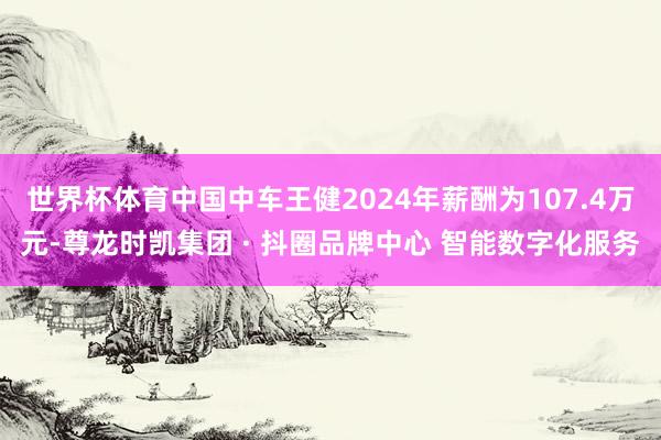 世界杯体育中国中车王健2024年薪酬为107.4万元-尊龙时凯集团 · 抖圈品牌中心 智能数字化服务