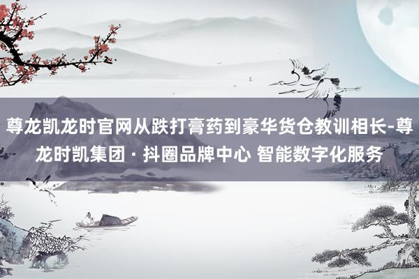 尊龙凯龙时官网从跌打膏药到豪华货仓教训相长-尊龙时凯集团 · 抖圈品牌中心 智能数字化服务