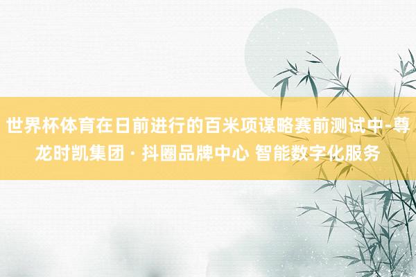世界杯体育在日前进行的百米项谋略赛前测试中-尊龙时凯集团 · 抖圈品牌中心 智能数字化服务