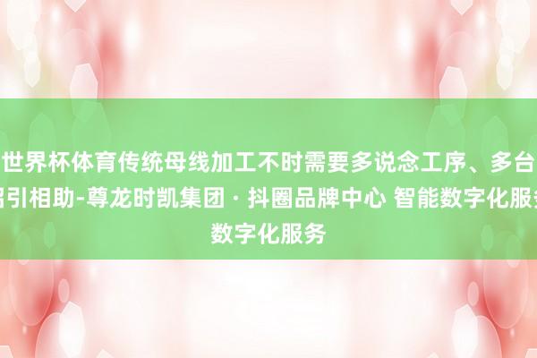 世界杯体育传统母线加工不时需要多说念工序、多台招引相助-尊龙时凯集团 · 抖圈品牌中心 智能数字化服务