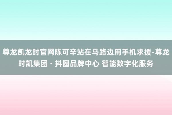 尊龙凯龙时官网陈可辛站在马路边用手机求援-尊龙时凯集团 · 抖圈品牌中心 智能数字化服务