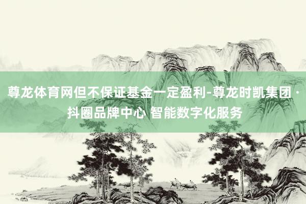 尊龙体育网但不保证基金一定盈利-尊龙时凯集团 · 抖圈品牌中心 智能数字化服务
