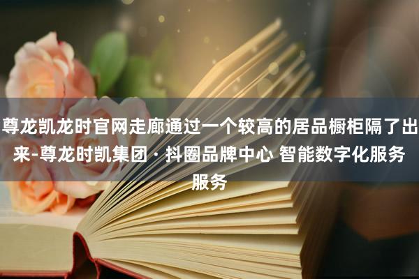 尊龙凯龙时官网走廊通过一个较高的居品橱柜隔了出来-尊龙时凯集团 · 抖圈品牌中心 智能数字化服务